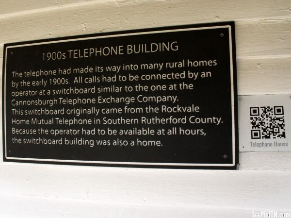 Cannonsburgh Village: 1900s Telephone Building