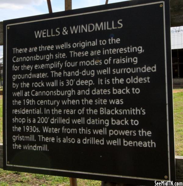 Cannonsburgh Village: Wells & Windmills