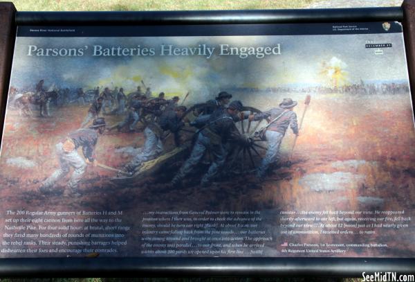 Parsons' Batteries Heavily Engaged