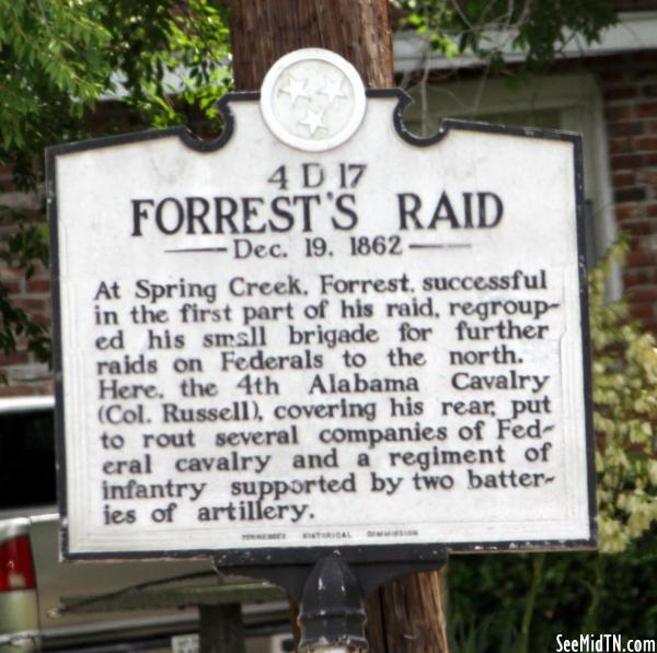 Madison: Forrest's Raid - Dec. 19, 1862