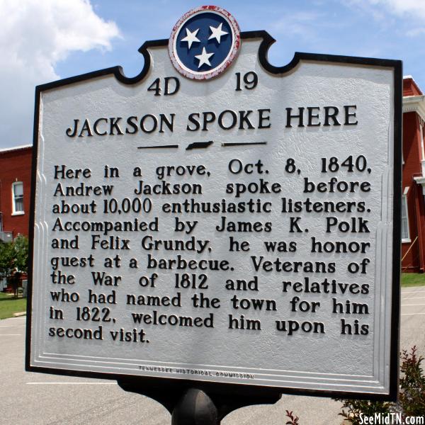 Madison: Jackson Spoke Here