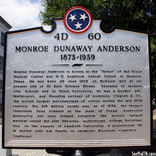 Madison: Monroe Dunaway Anderson