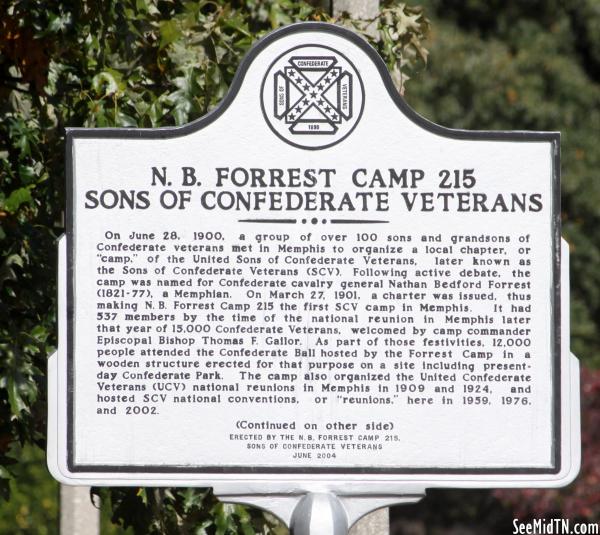 Shelby: N.B. Forrest Camp #215, Sons of Confederate Veterans