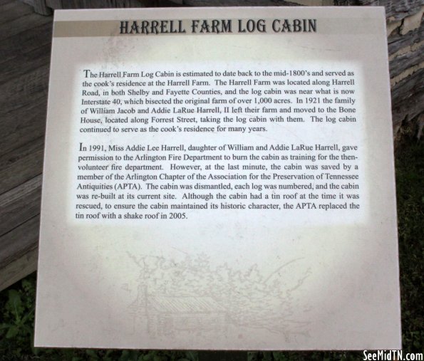 Shelby: Harrell Farm Log Cabin