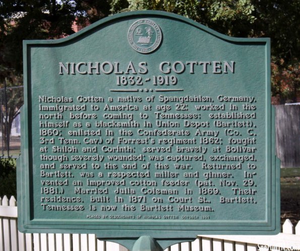 Shelby: Nicholas Gotten 1832-1919