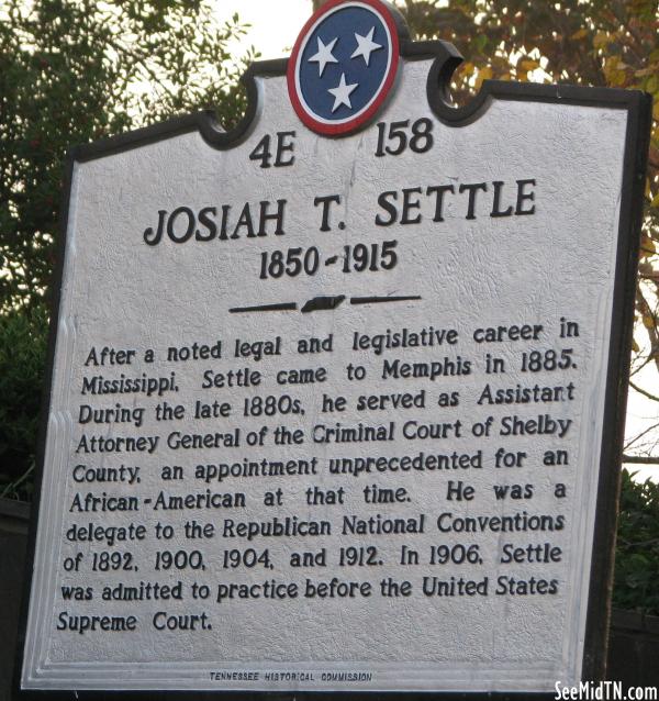 Shelby: Josiah T. Settle