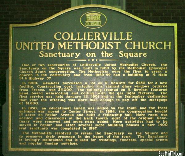 Shelby: Collierville United Methodist Church