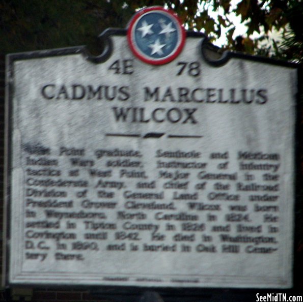 Tipton: Cadmus Marcellus Wilcox