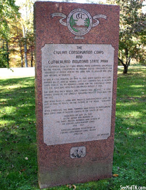 Cumberland: Civilian Conservation Corps and Cumberland Mountain State Park