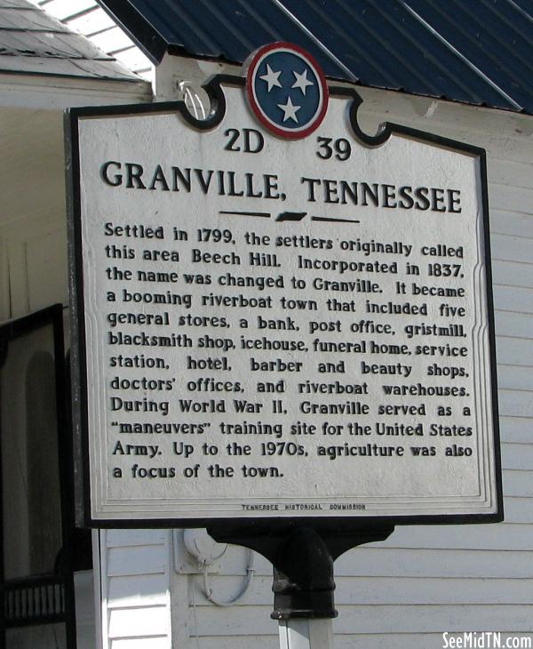 Jackson: Granville, Tennessee