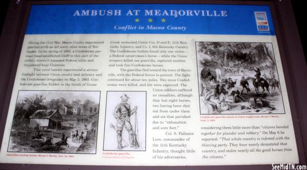 Macon: Ambush at Meadorville, Conflict in Macon County