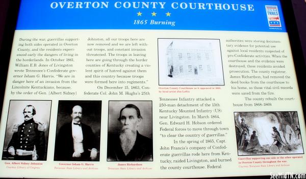 Overton: County Courthouse, 1865 Burning