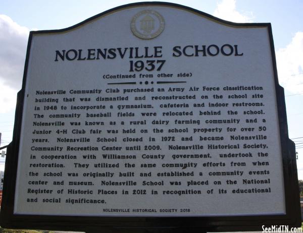Nolensville School 1937 side2