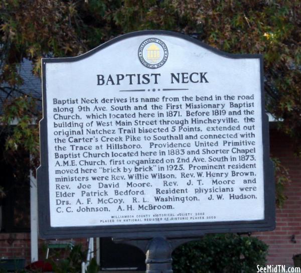 Baptist Neck