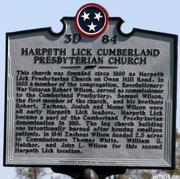 Harpeth Lick Cumberland Presbyterian Church