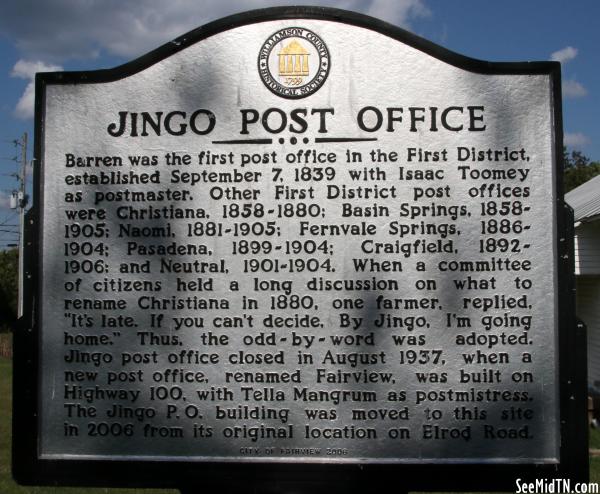 Jingo Post Office