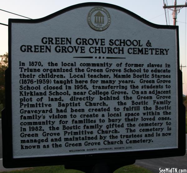 Green Grove School & Green Grove Church Cemetery