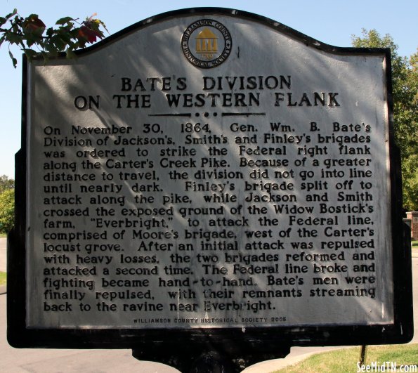 Bate's Division on the Western Flank
