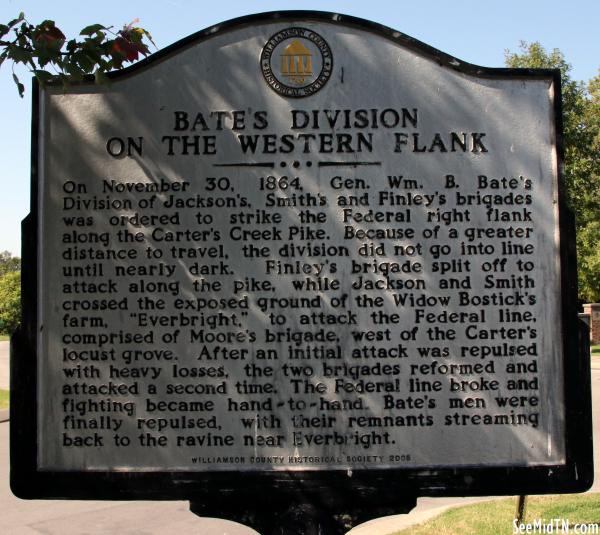 Bate's Division on the Western Flank