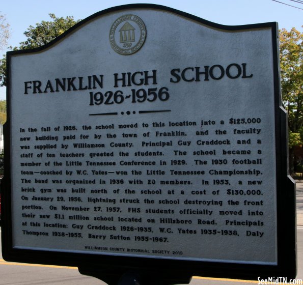 Franklin High School 1926-1956 (Side 1)