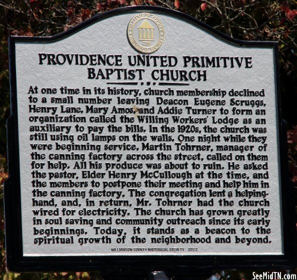 Providence United Primitive Baptist Church