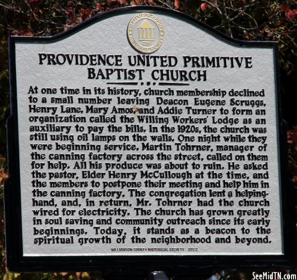 Providence United Primitive Baptist Church