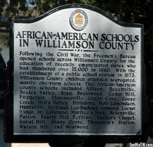 African-American Schools in Williamson County