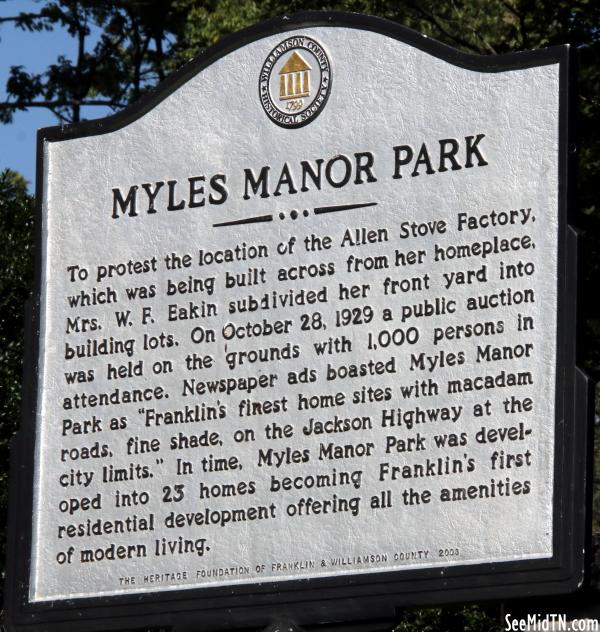 Myles Manor Park