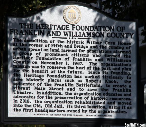 The Heritage Foundation of Franklin and Williamson County
