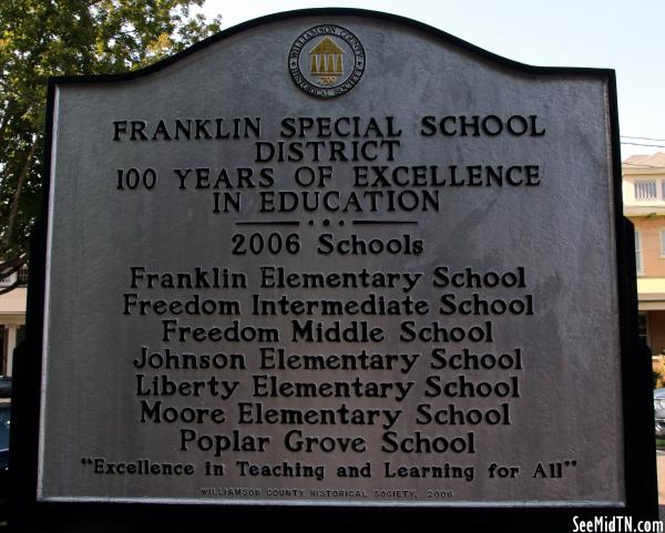 Franklin Special School District | 100 Years of Excellence in Education
