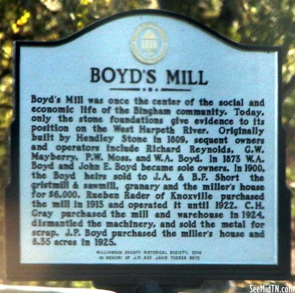 Boyd's Mill (Side 1)