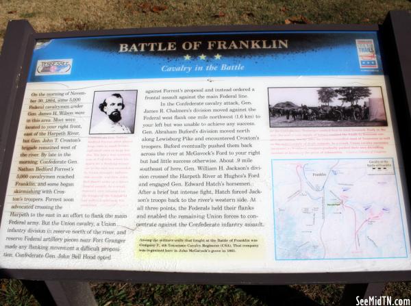 Battle of Franklin - Cavalry in the Battle
