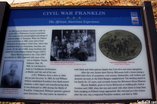 Civil War Franklin - The African American Experience