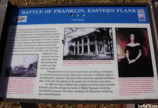 Battle of Franklin, Eastern Flank - Carnton