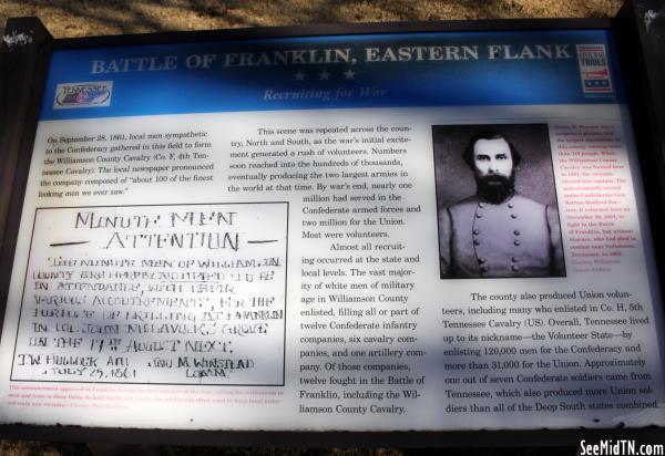 Battle of Franklin, Eastern Flank - Recruiting for War