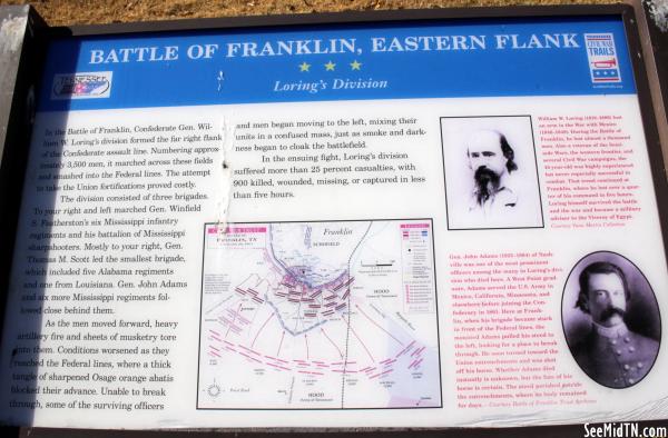 Battle of Franklin, Eastern Flank - Loring's Division