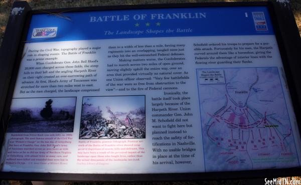 Battle of Franklin - The Landscape Shapes the Battle