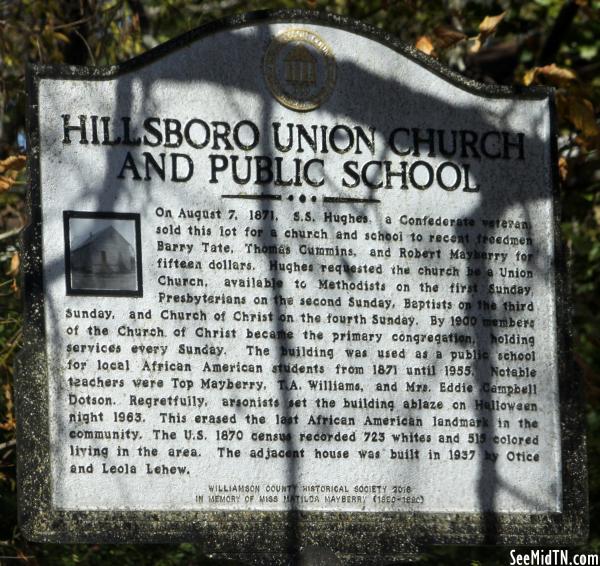 Hillsboro Union Church and Public School
