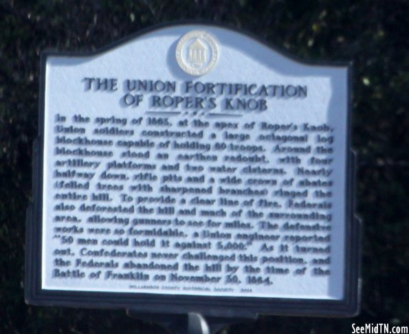 Union Fortification of Roper's Knob