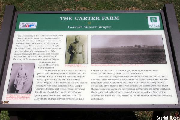 Carter Farm: Cockrell's Missouri Brigade