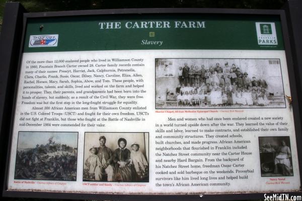 Carter Farm: Slavery