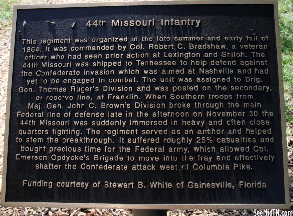 Carter Farm: 44th Missouri Infantry
