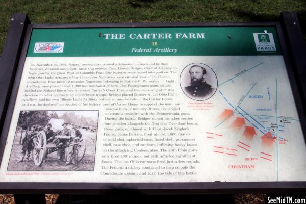 Carter Farm: Federal Artillery