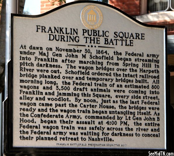Franklin Public Square During the Battle