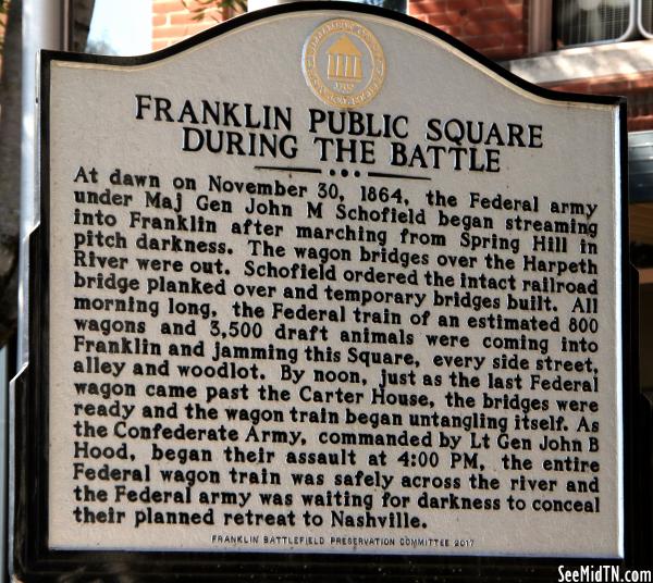 Franklin Public Square During the Battle