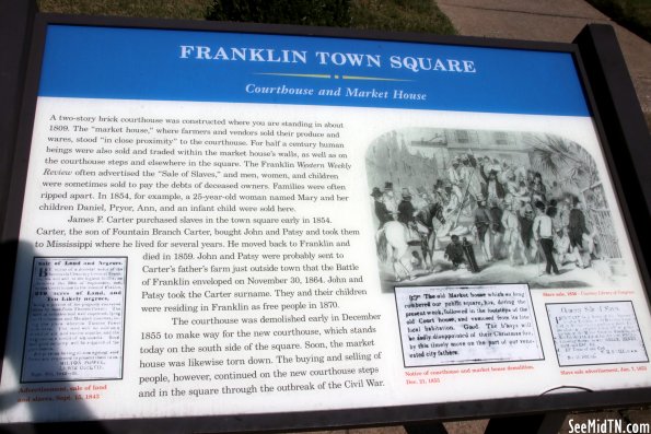 Franklin Town Square | Courthouse and Market House