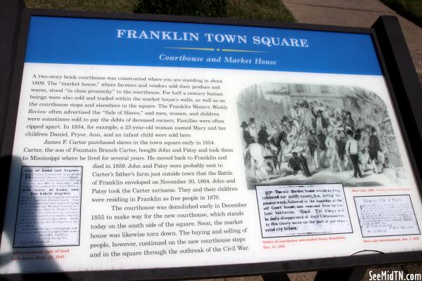Franklin Town Square | Courthouse and Market House