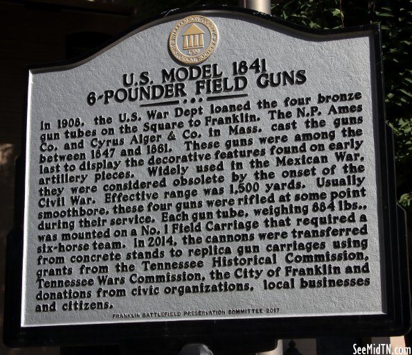 U. S. Model 1841 6-Pounder Field Guns