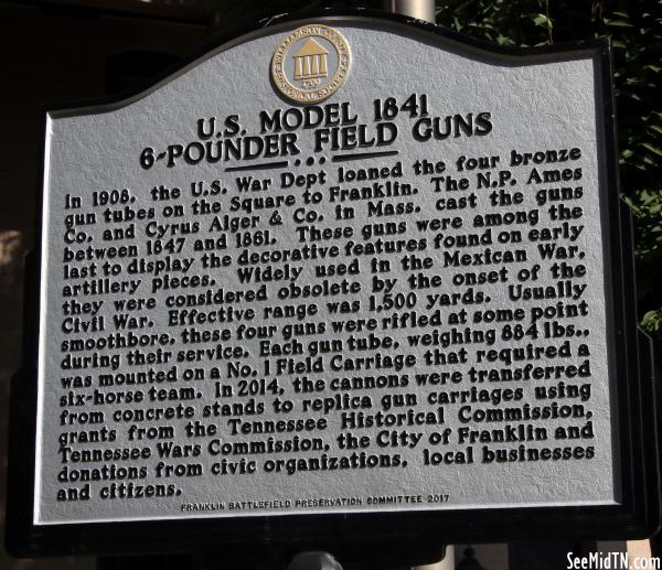 U. S. Model 1841 6-Pounder Field Guns