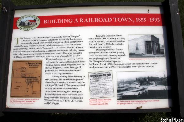 Thompson's Station: Building a Railroad Town, 1855-1993
